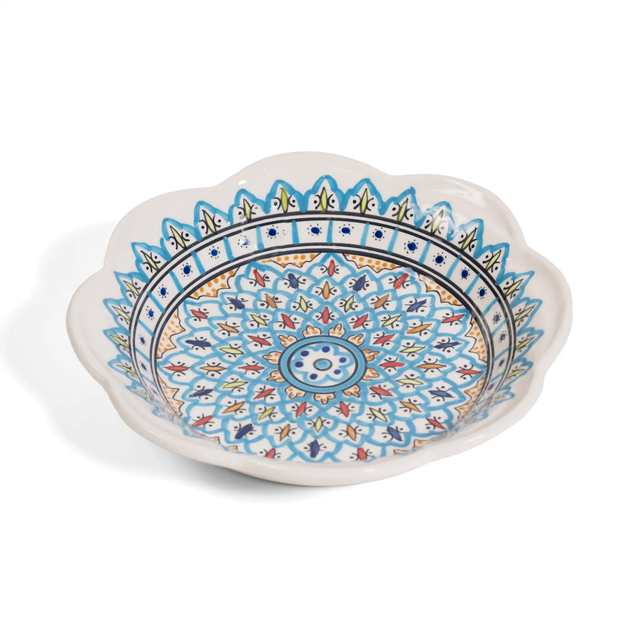 Arabesque Deep Flower Plate