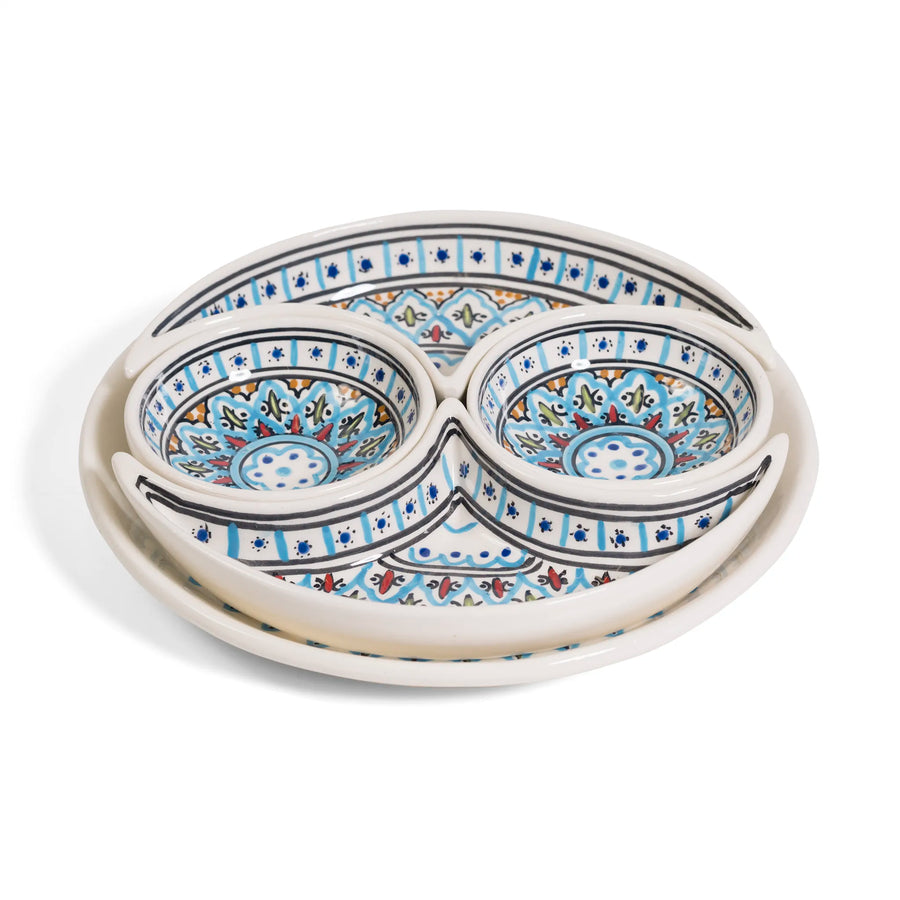 Arabesque Two Bowl Aperitif Dish Set