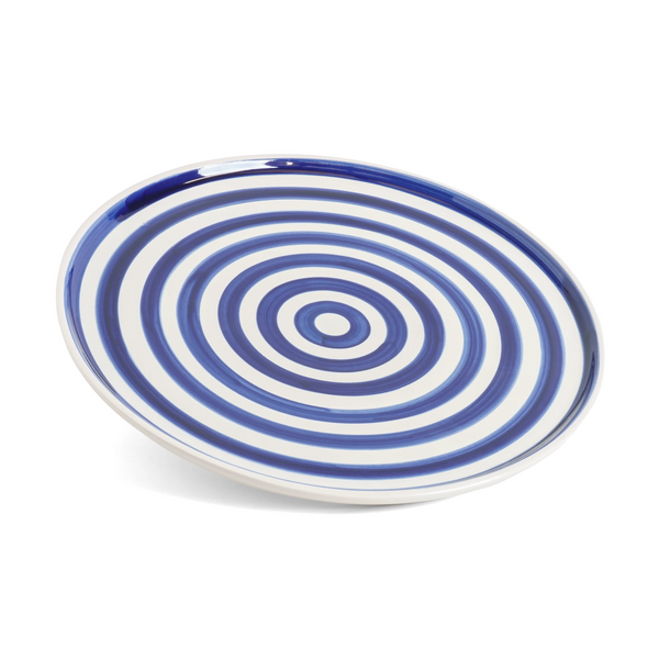 Cobalt Swirl Round Serving Platter