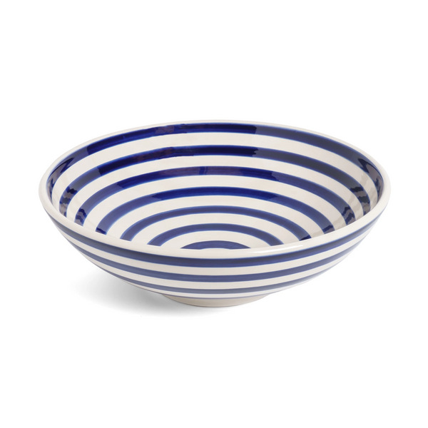 Cobalt Swirl Serving Bowl