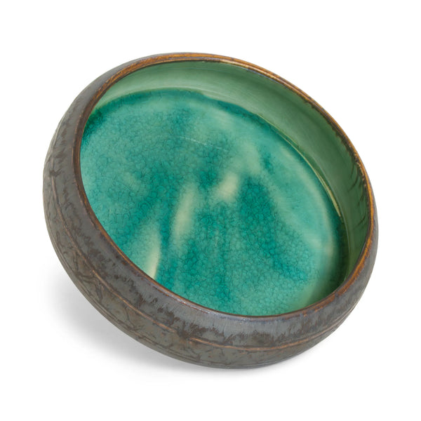 Emerald Round Shallow Bowl