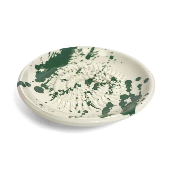 Green Splatter Garlic Grater