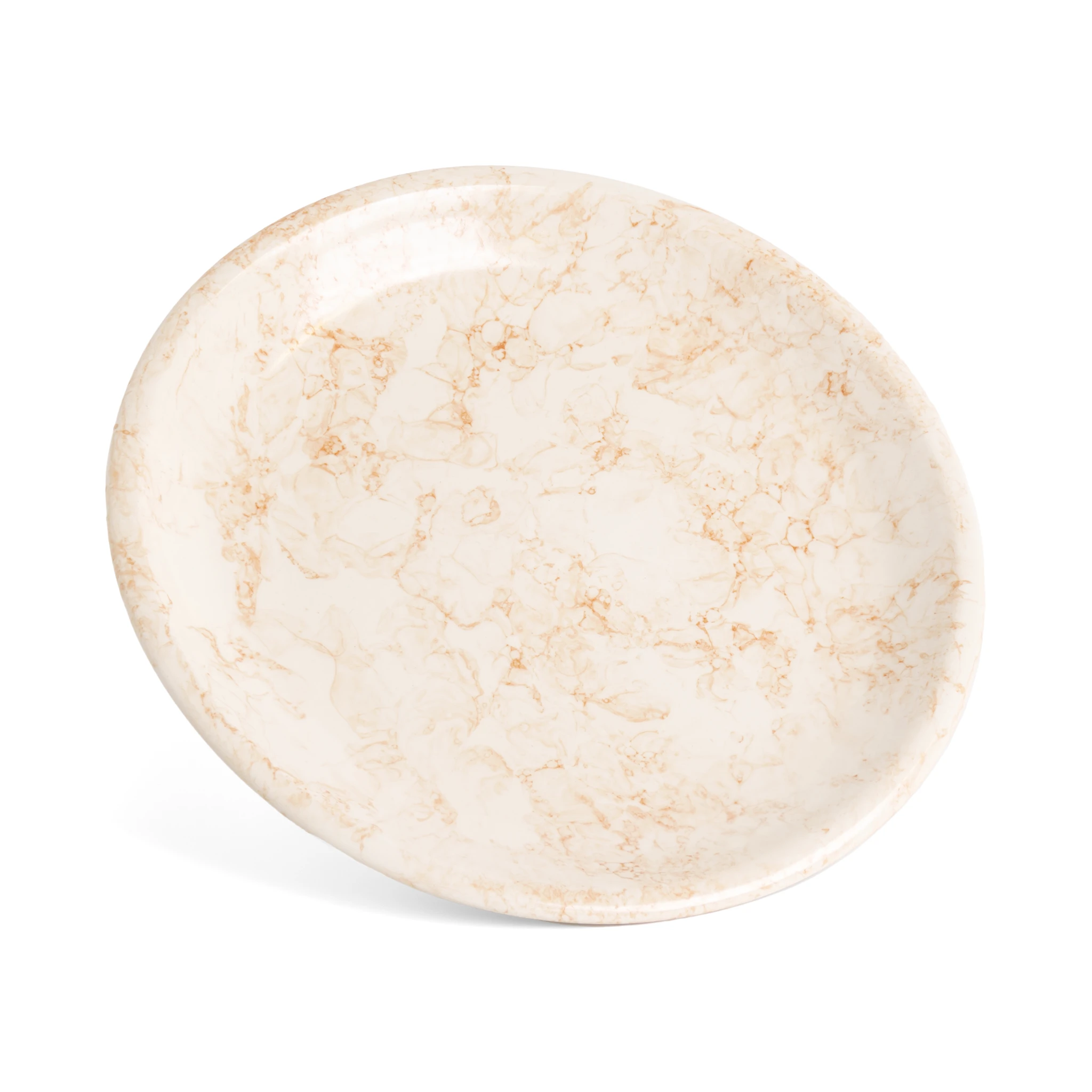 Marble Rust Round Plate – ABS Pottery