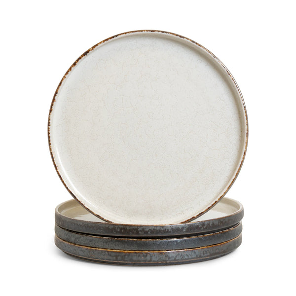 Quartz Edge Plate - Set of 4