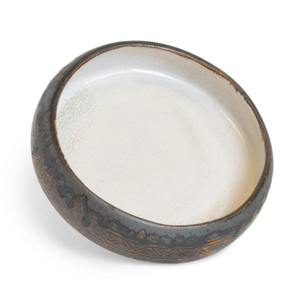 Quartz Round Shallow Bowl