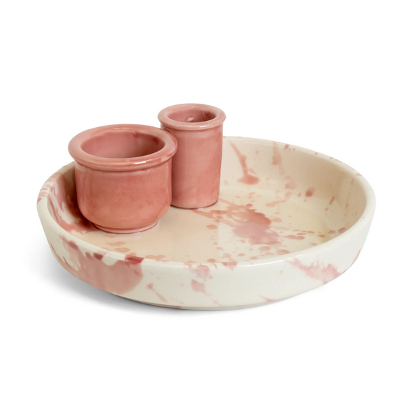 Rose Splatter Olive Dish