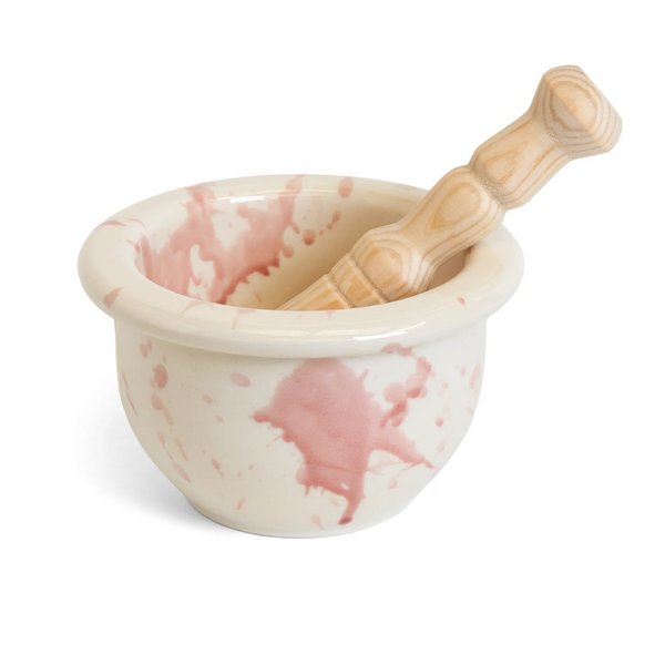 Rose Splatter Pestle & Mortar