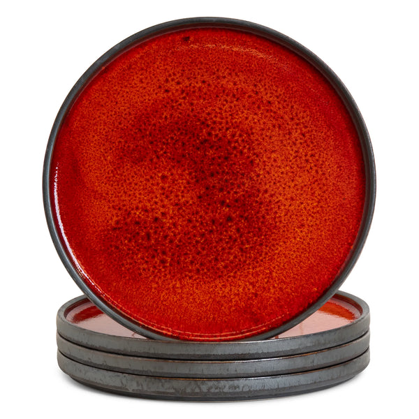 Ruby Edge Plate - Set of 4