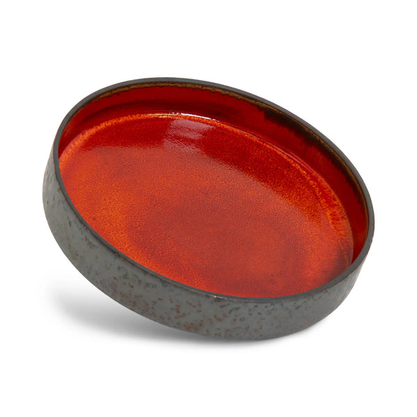 Ruby Edge Shallow Bowl