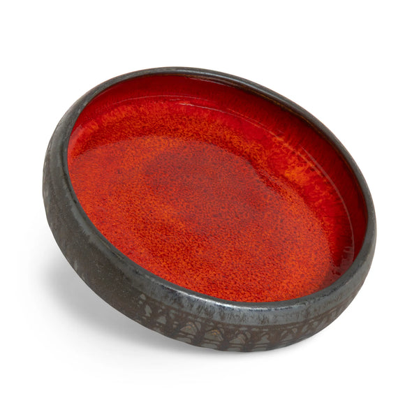 Ruby Round Shallow Bowl