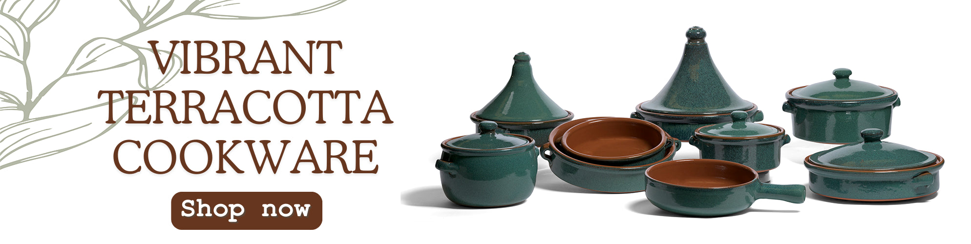 Peacock Green Terracota Cookware