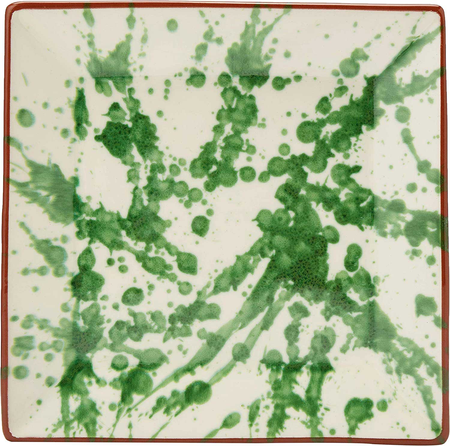 Splatter Pattern Pottery Square Splatter Plate – ABS Pottery