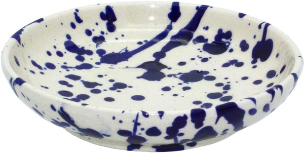 Blue Splatter Tapas Dish