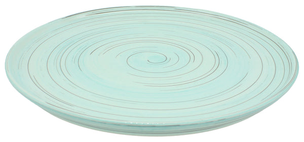 Aquamarine Round Serving Platter